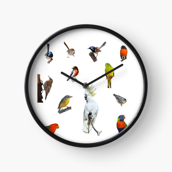 Australian Woodland Birds Clock