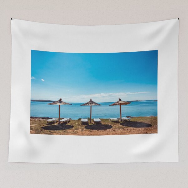 Item preview, Beach umbrella at the sea in Premantura designed and sold by zakaz86.