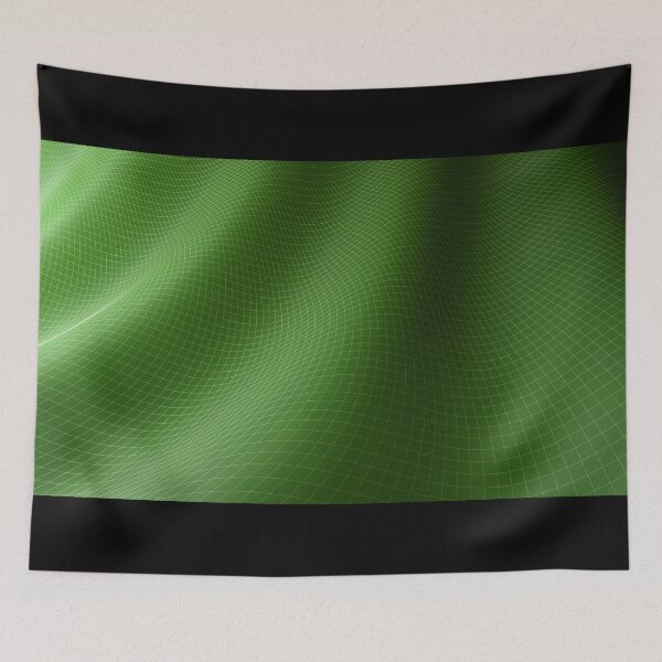 Item preview, Green waving surface background - 3d rendering illustration designed and sold by carlotoffolo.