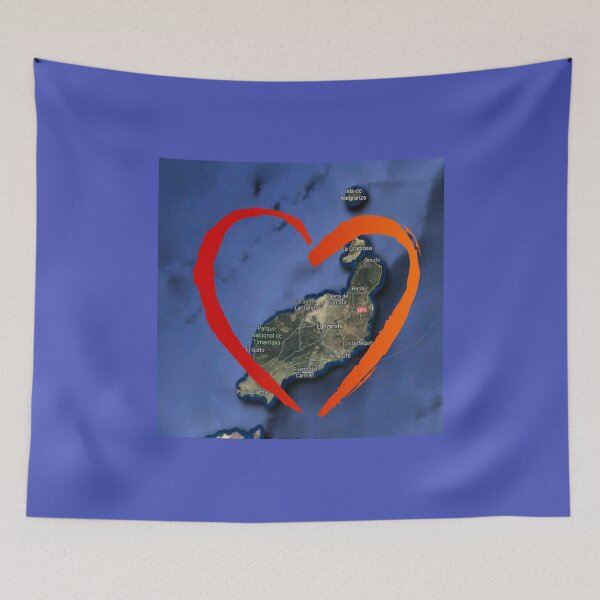 Item preview, Lanzarote Map designed and sold by iCimages.net.
