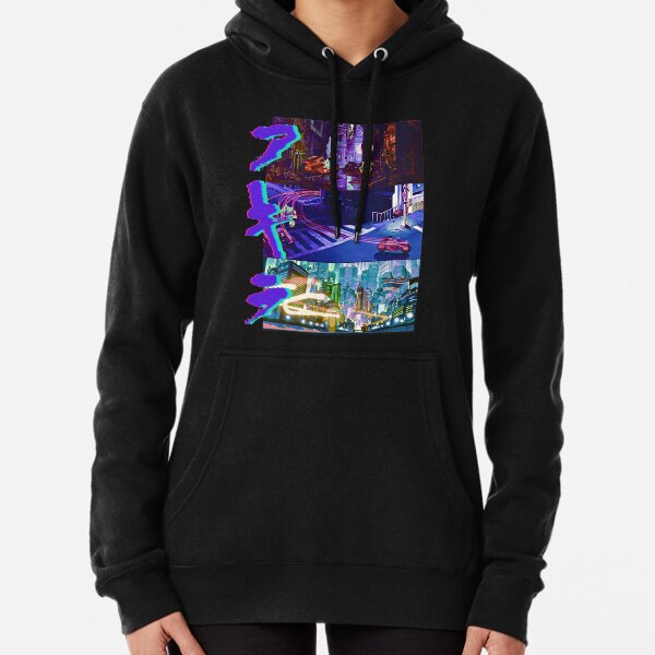 blue rave ghost hoodie