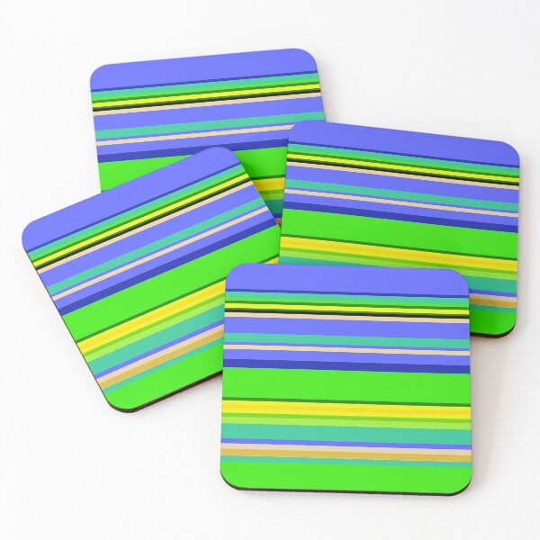 Item preview, Color Stripes 2 - blue and green designed and sold by Istvan Ocztos.