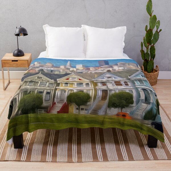 Item preview, Digital Art Composition of Alamo Square, San Francisco. designed and sold by davidelder.