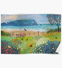 Garden Beside the Sea Poster