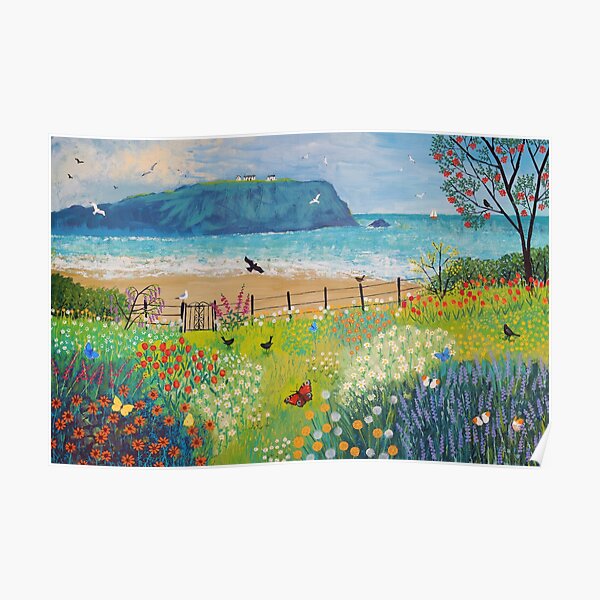 Garden Beside the Sea Poster