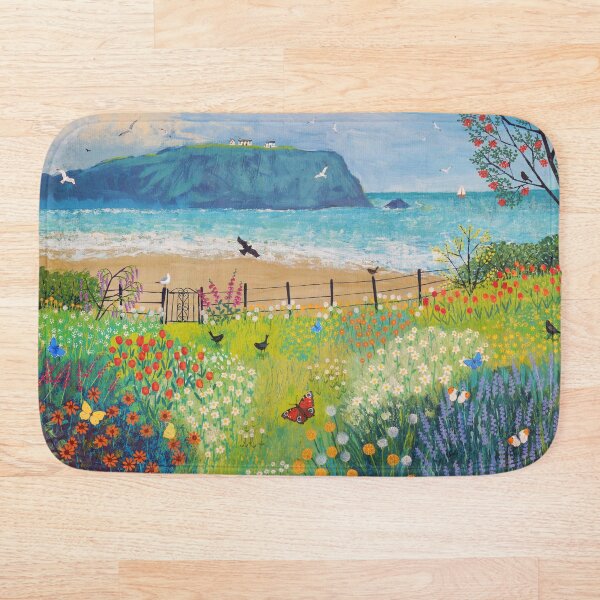 Garden Beside the Sea Bath Mat