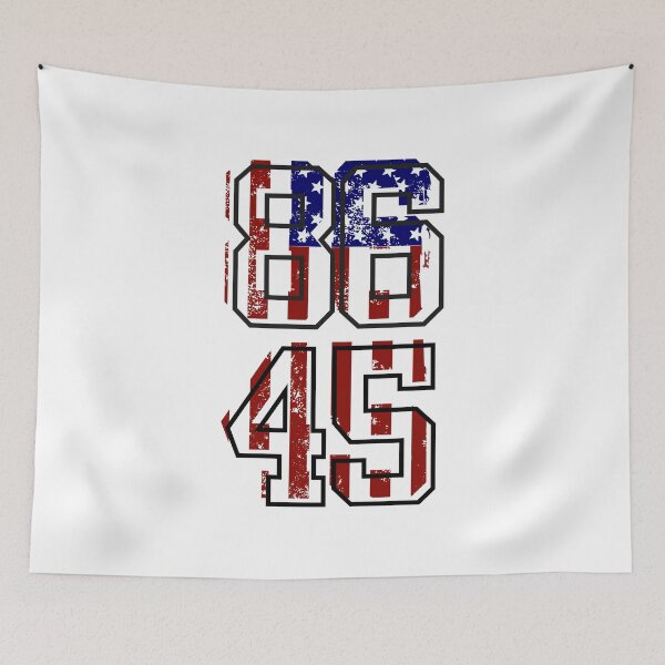 Item preview, 86 45 American flag Anti Trump 2020 election for men women designed and sold by hadleydesigns.