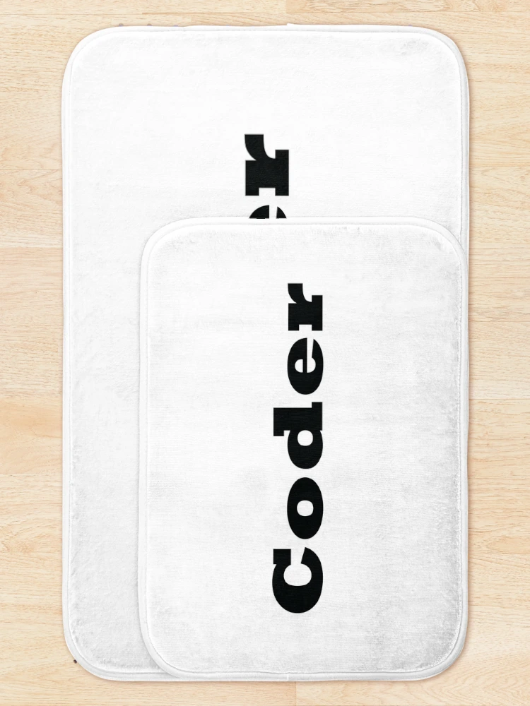 Thumbnail 5 of 6, Bath Mat, Coder Startup Code Programming Software Engineering designed and sold by ProjectX23.