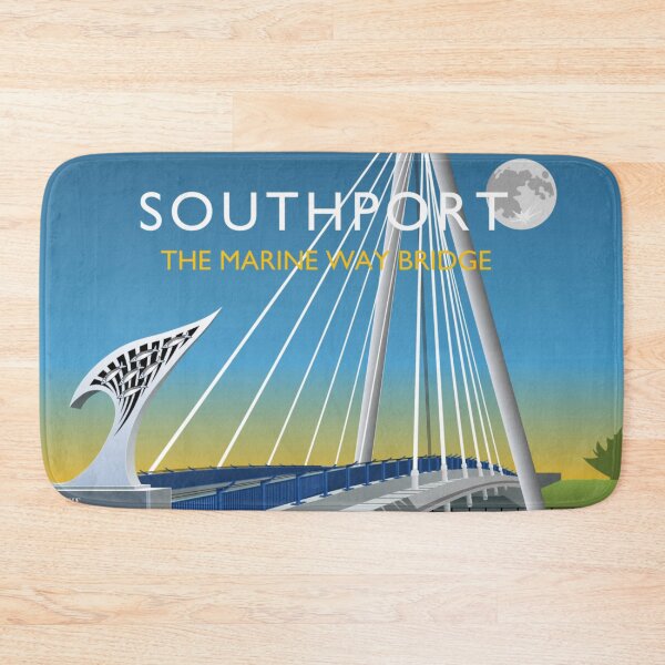 Item preview, Southport Marine Way Bridge by Night designed and sold by andrewamoore.