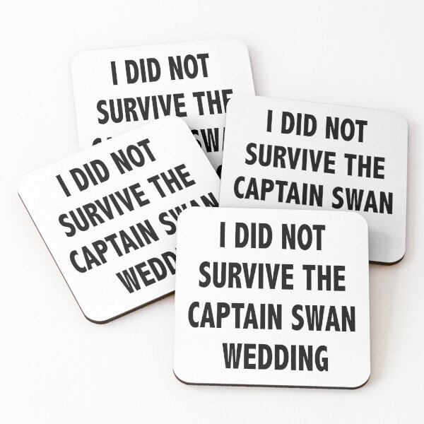 Item preview, I didn't survive Captainswan wedding designed and sold by CapnMarshmallow.