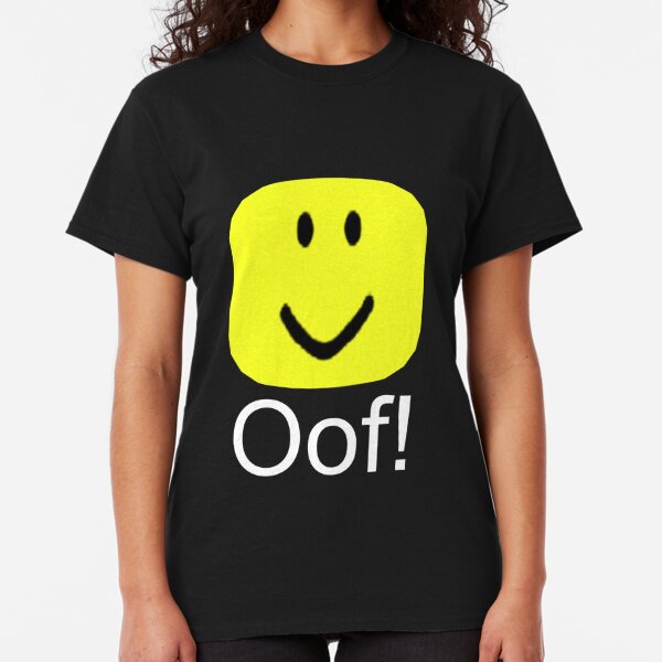 Roblox Head T Shirts Redbubble - classic face oof roblox