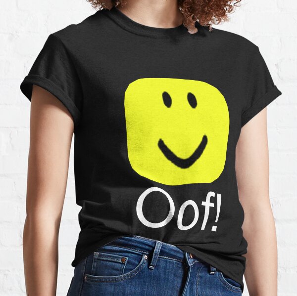 Roblox Noob T Shirts Redbubble - giant oof head roblox
