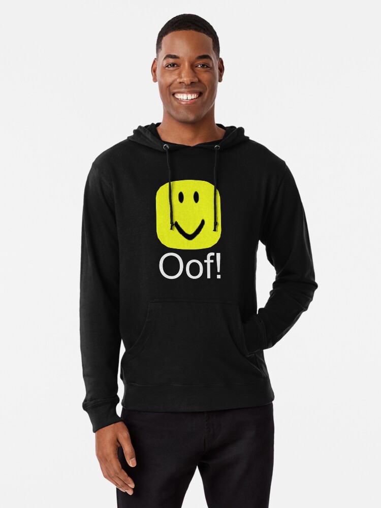 Roblox Oof Noob Big Head Lightweight Hoodie By Smoothnoob Redbubble - roblox noob sweatshirts hoodies redbubble