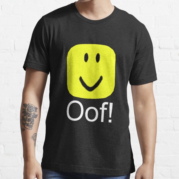 Oof Roblox Meme Red Box Logo T Shirt By Smithdigital Redbubble - red oof head roblox oof
