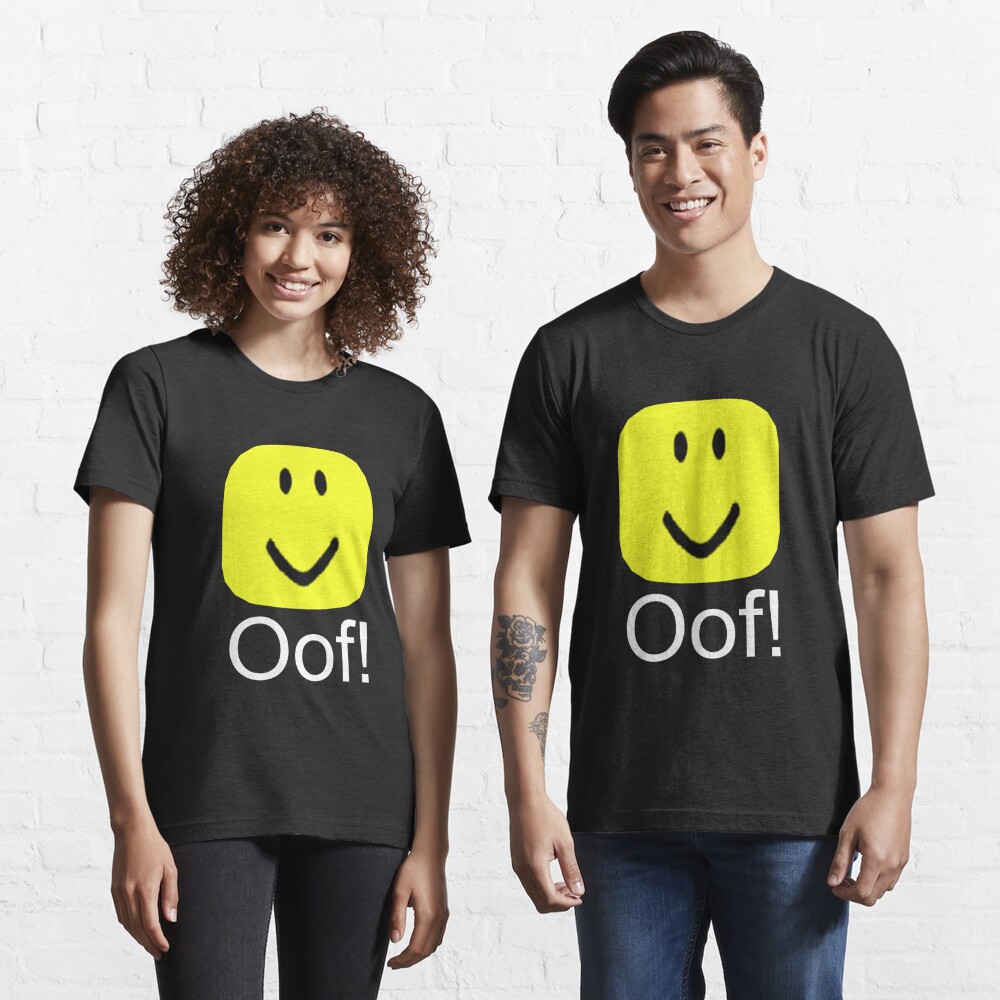 Roblox Oof Noob Big Head T Shirt By Smoothnoob Redbubble - pictures of roblox head model