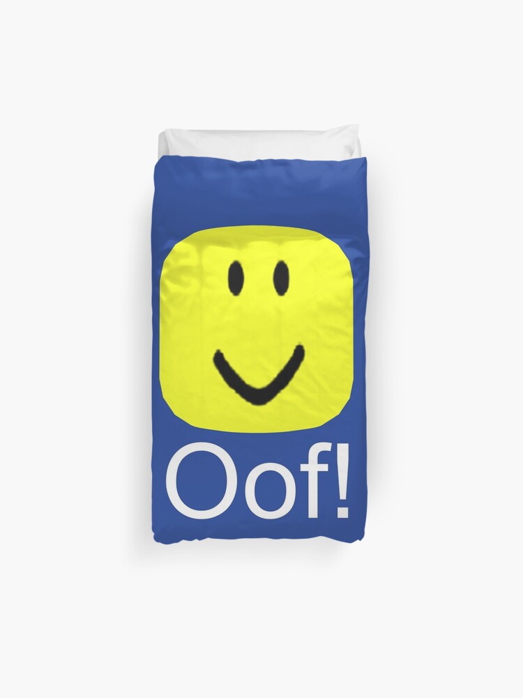 Roblox Oof Noob Big Head Duvet Cover By Smoothnoob Redbubble - roblox oof head