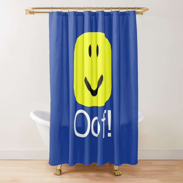 Roblox Oof Shower Curtains Redbubble - laundry quote roblox