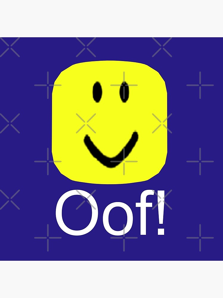 Roblox Oof Meme Funny Noob Head Gamer Gifts Idea Scarf By