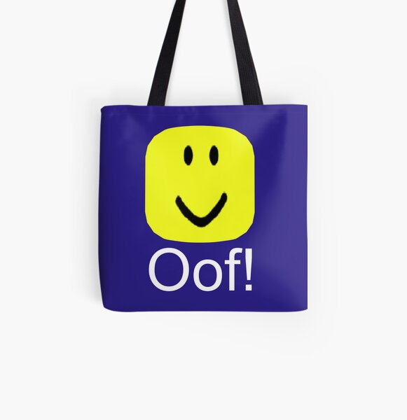 Roblox Oof Noob Big Head Tote Bag By Smoothnoob Redbubble - new an oof in a bag roblox