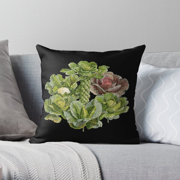 Brassicas! Throw Pillow