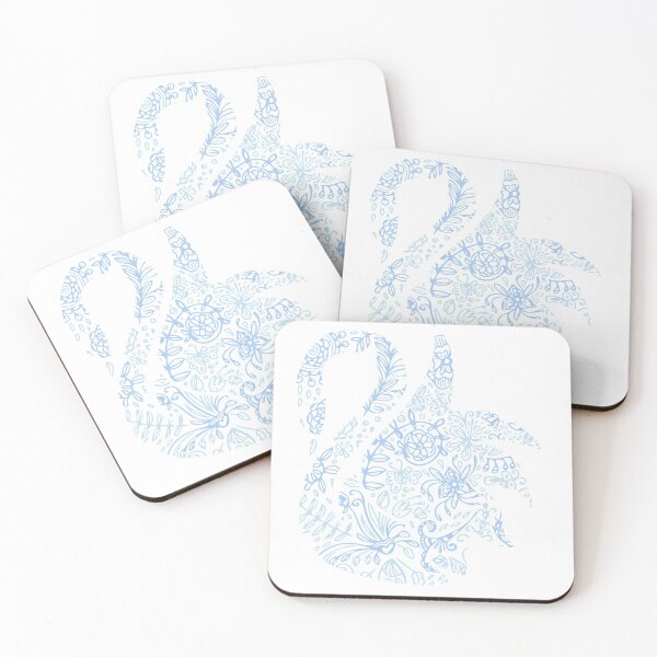 Item preview, Swan - Blue designed and sold by CapnMarshmallow.