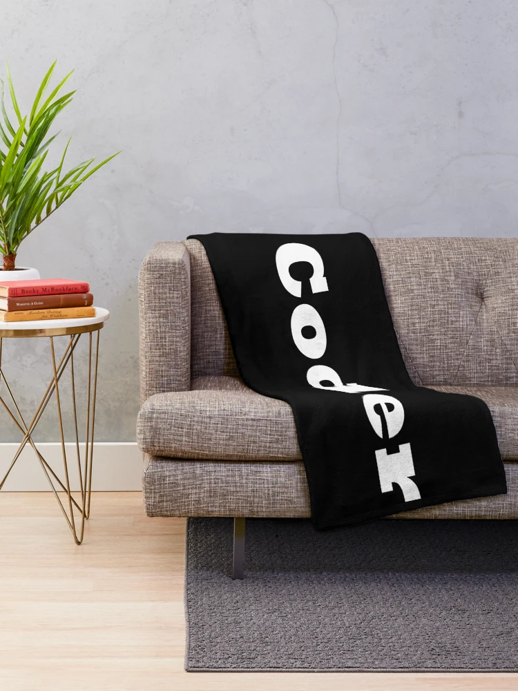 Thumbnail 2 of 6, Throw Blanket, Coder Startup Code Programming Software Engineering designed and sold by ProjectX23.