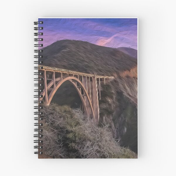Item preview, Digital Art Composition of Bixby Creek Bridge, California at Dusk. designed and sold by davidelder.