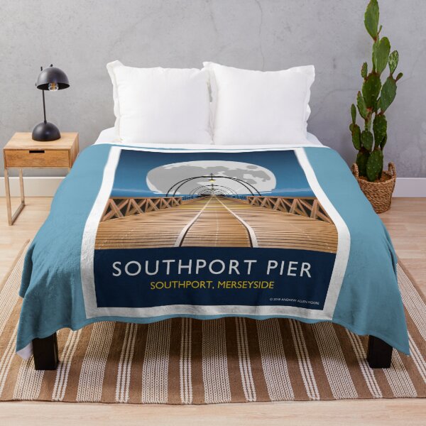 Item preview, Southport Pier with Moon designed and sold by andrewamoore.