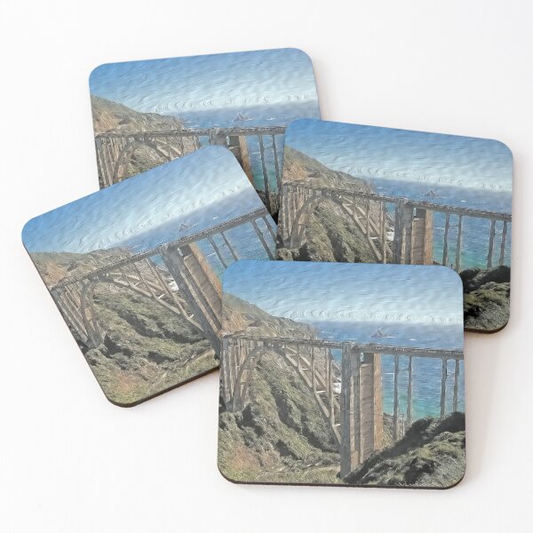 Item preview, Digital Art Composition of Bixby Creek Bridge, California. designed and sold by davidelder.
