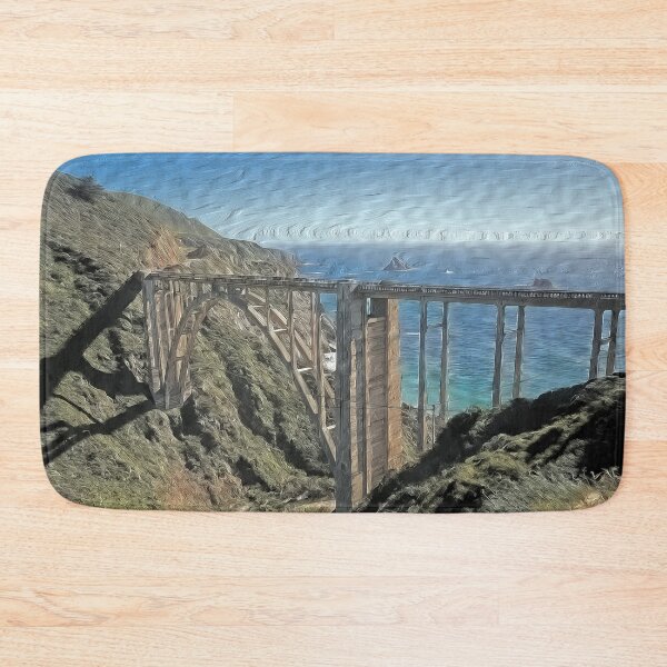 Item preview, Digital Art Composition of Bixby Creek Bridge, California. designed and sold by davidelder.