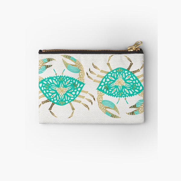 Item preview, Crab – Turquoise & Gold designed and sold by Cat Coquillette.