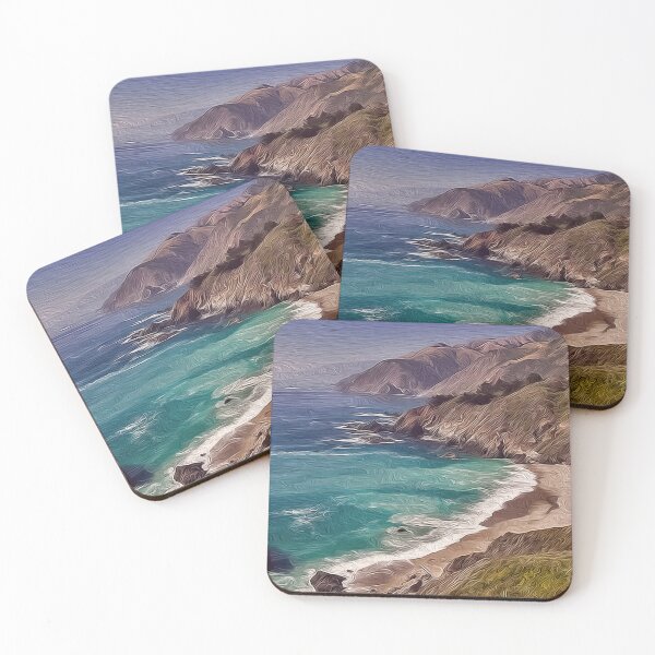 Item preview, Digital Art Composition of Californias Big Sur Pacific Coast. designed and sold by davidelder.