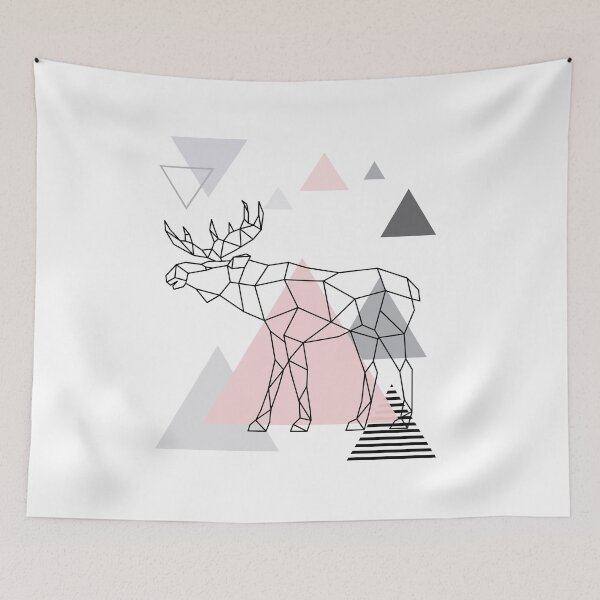 Item preview, Scandinavian Moose Minimalist decor designed and sold by CacaoDesigns.