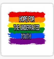 hope for the underrated youth yungblud rainbow edition Sticker