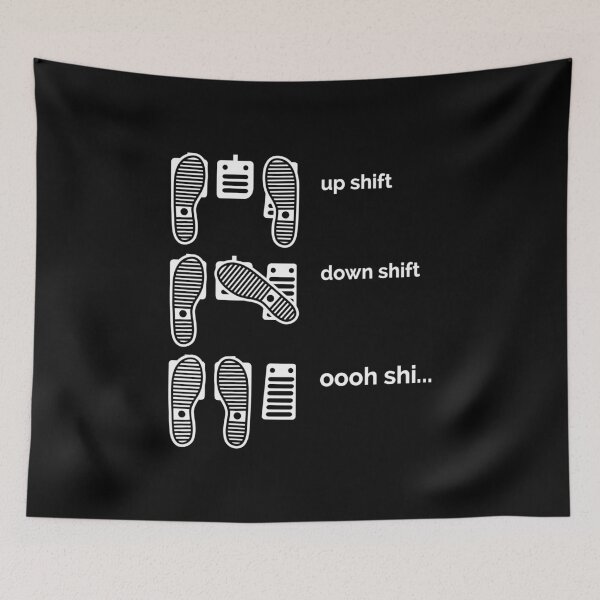 Item preview, Up Shift, Down Shift, Oooh Shi... Car Lover, Car Guy, Car Fan, Car Enthusiast, Gearhead, Petrolhead, Drifter, Boyfriend Gift, Funny Car Gift designed and sold by 365CarMods Official.