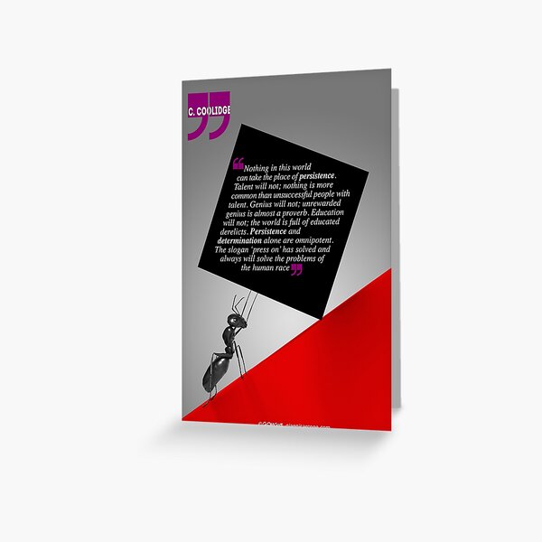 Item preview, The Power of Persistence (Quotation) designed and sold by Gianni A. Sarcone.
