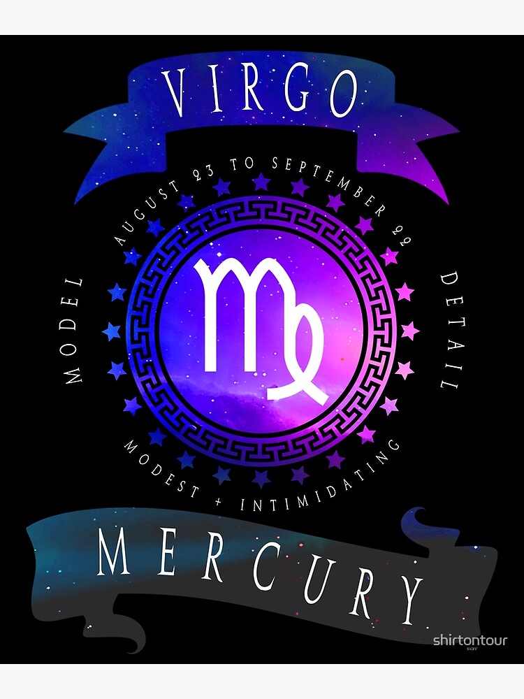 Virgo Horoscope Star Sign Mercury Character Poster