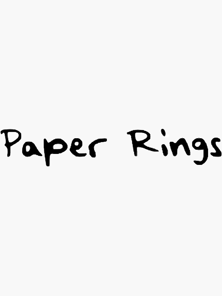 "Paper Rings Taylor Swift" Sticker for Sale by crystalsinclair Redbubble