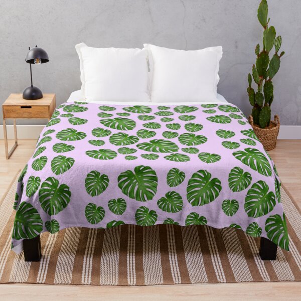 Item preview, pink monstera leaves designed and sold by emilyyyxdouglas.