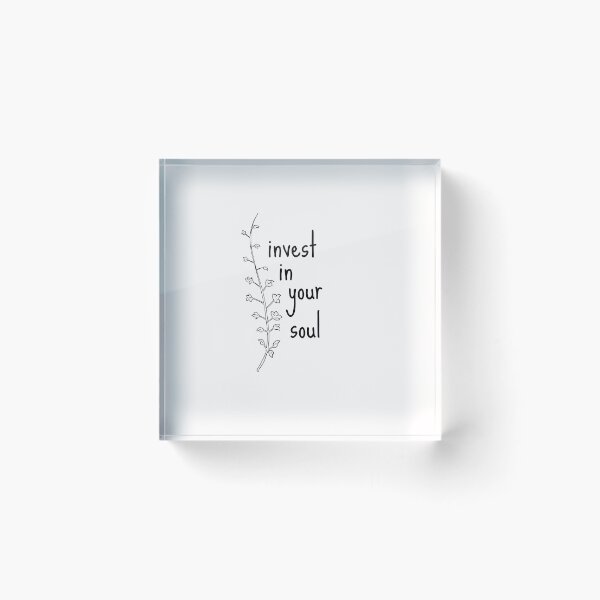 Item preview, Invest In Your Soul White Cute Funny Gift Sarcastic Happy Fun Introvert Awkward Geek Hipster Silly Inspirational Motivational Birthday Present designed and sold by EpsilonEridani.