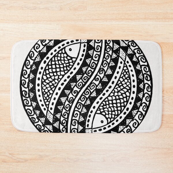 Item preview, Mandala Paisley Fhish Pattern Handdraw designed and sold by Tsveti Dinkova.