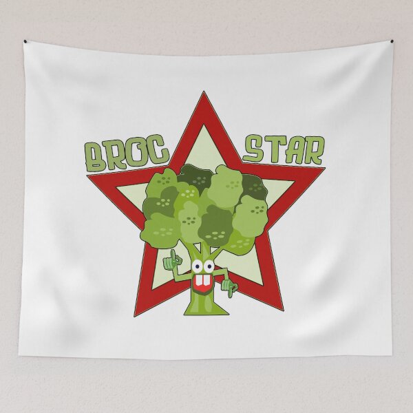 Item preview, Funny Vegan Cartoon - Broc Star designed and sold by MclaughlinGifts.