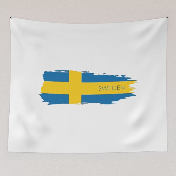 Item preview, sweden vintage flag designed and sold by mangro.