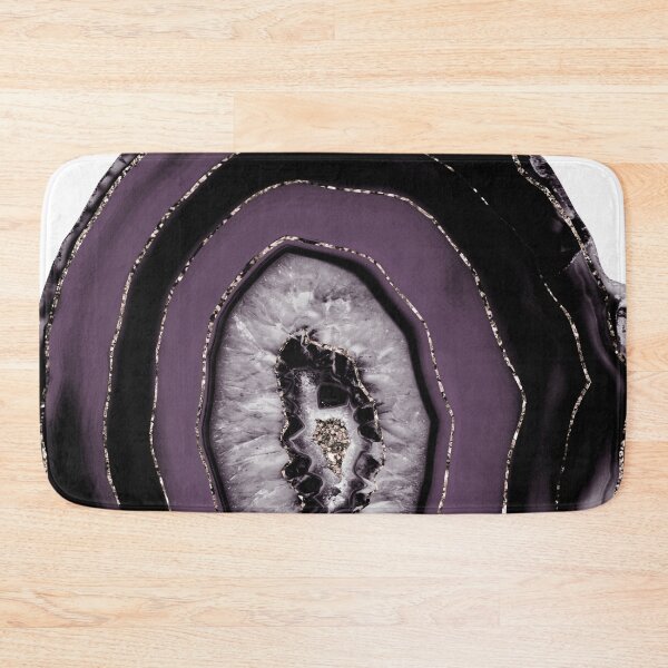 Item preview, Purple Plum Black Agate with Rose Gold Glam #1 (Photo of Glitter Only - Not Reflective) designed and sold by Anita's & Bella's Art.