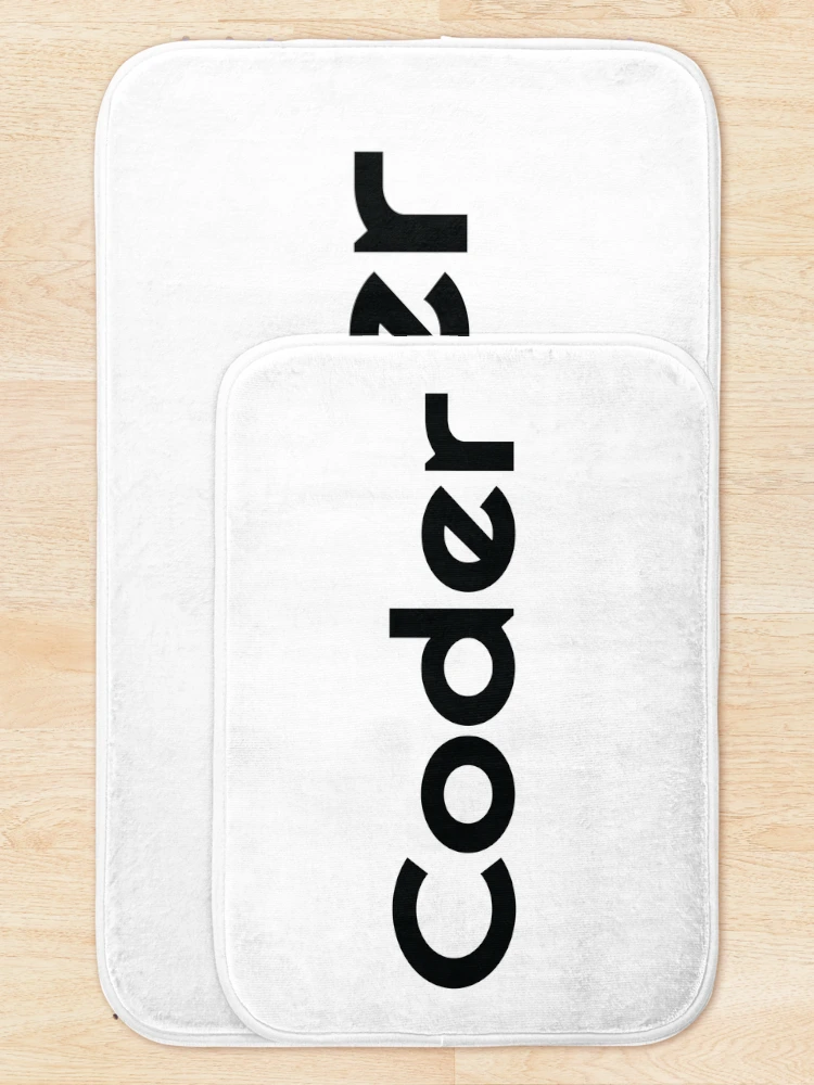 Thumbnail 5 of 6, Bath Mat, Coder Startup Code Programming Software Engineering designed and sold by ProjectX23.