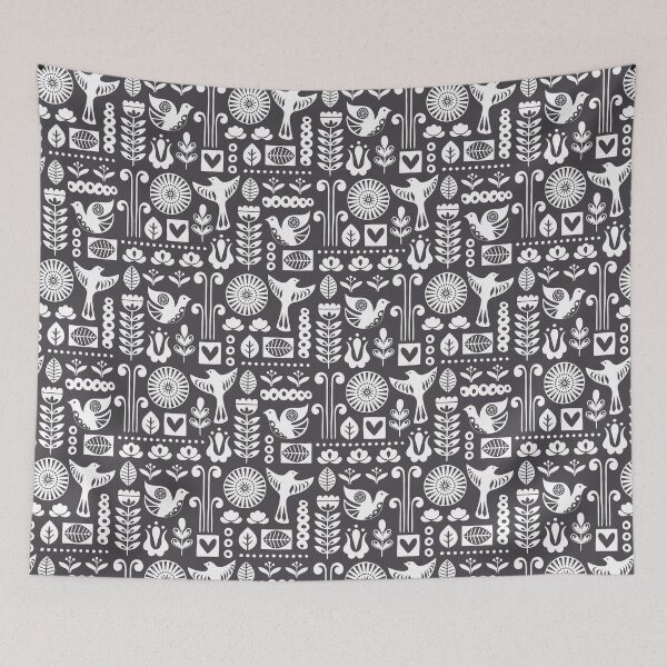 Item preview, Scandi birds (charcoal) designed and sold by movezerb.