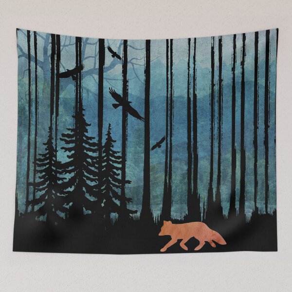 Item preview, Misty Forest Fox - Brush Strokes  designed and sold by maryedenoa.