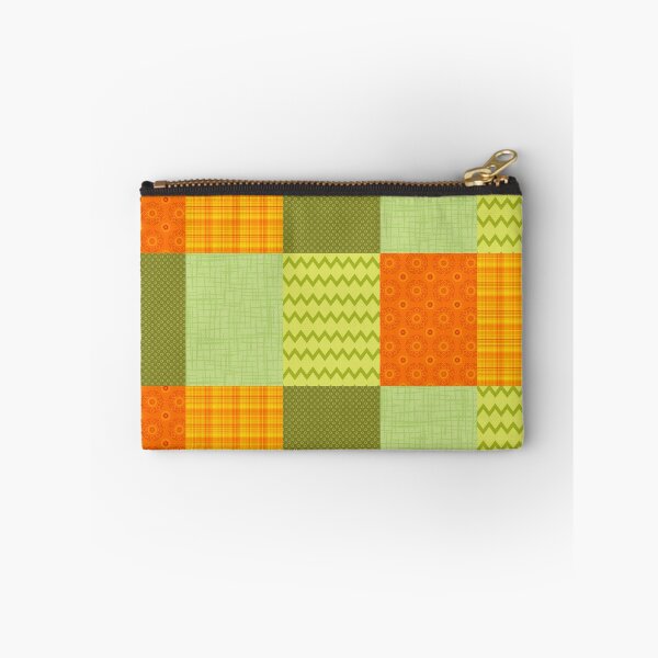 Item preview, Patchwork Patterns - Orange and Olive designed and sold by dahlymama.