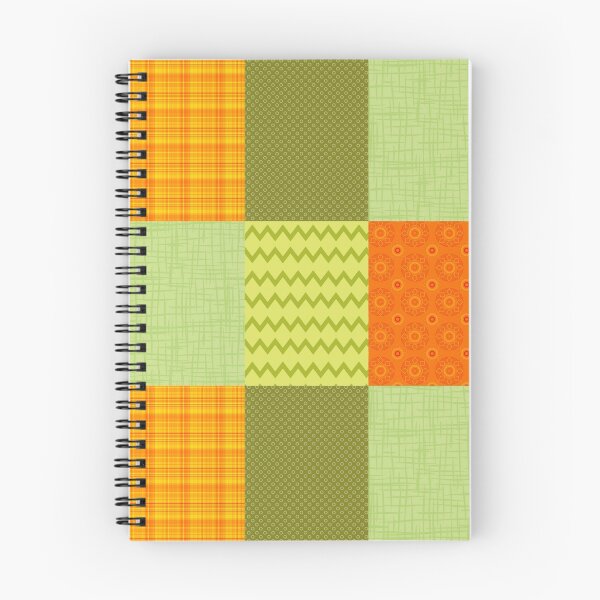 Item preview, Patchwork Patterns - Orange and Olive designed and sold by dahlymama.