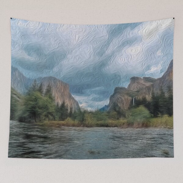 Item preview, Digital Art Composition of Yosemite Valley, Tunnel View, California. designed and sold by davidelder.